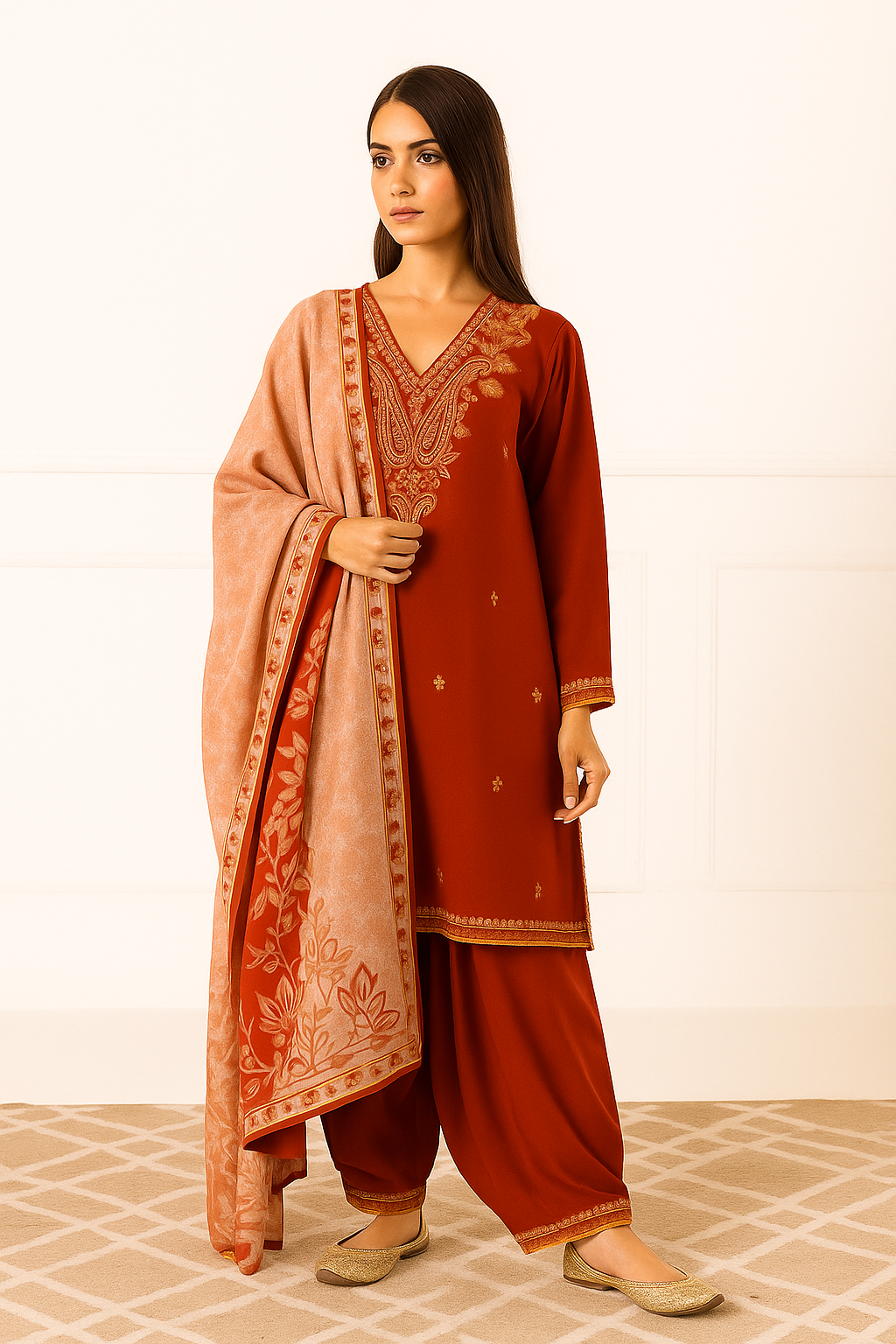 Embellished Kurti Set - AZZLIAS WARDROBE